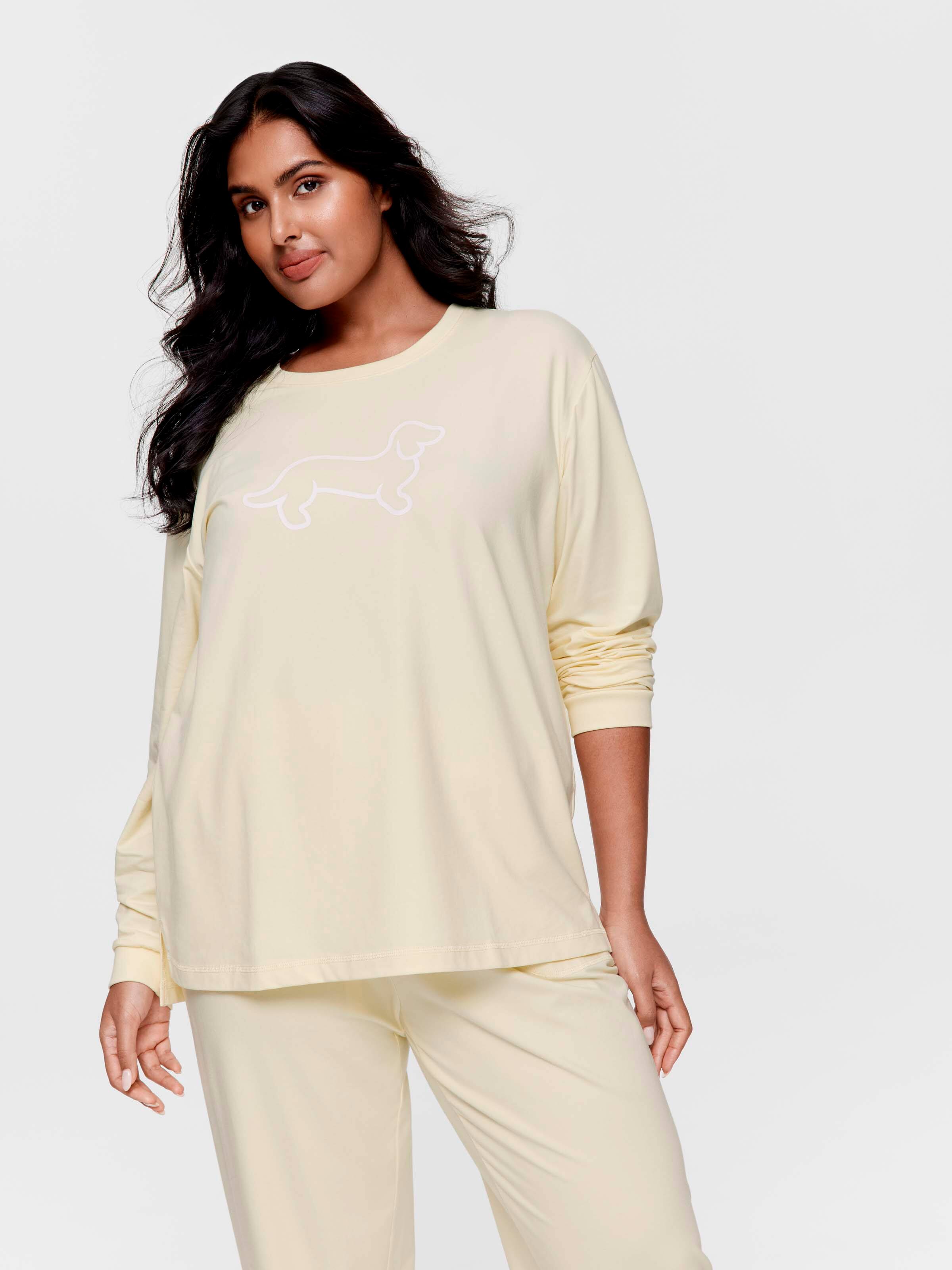 P.A. Plus Butter Yellow Long Sleeve Top