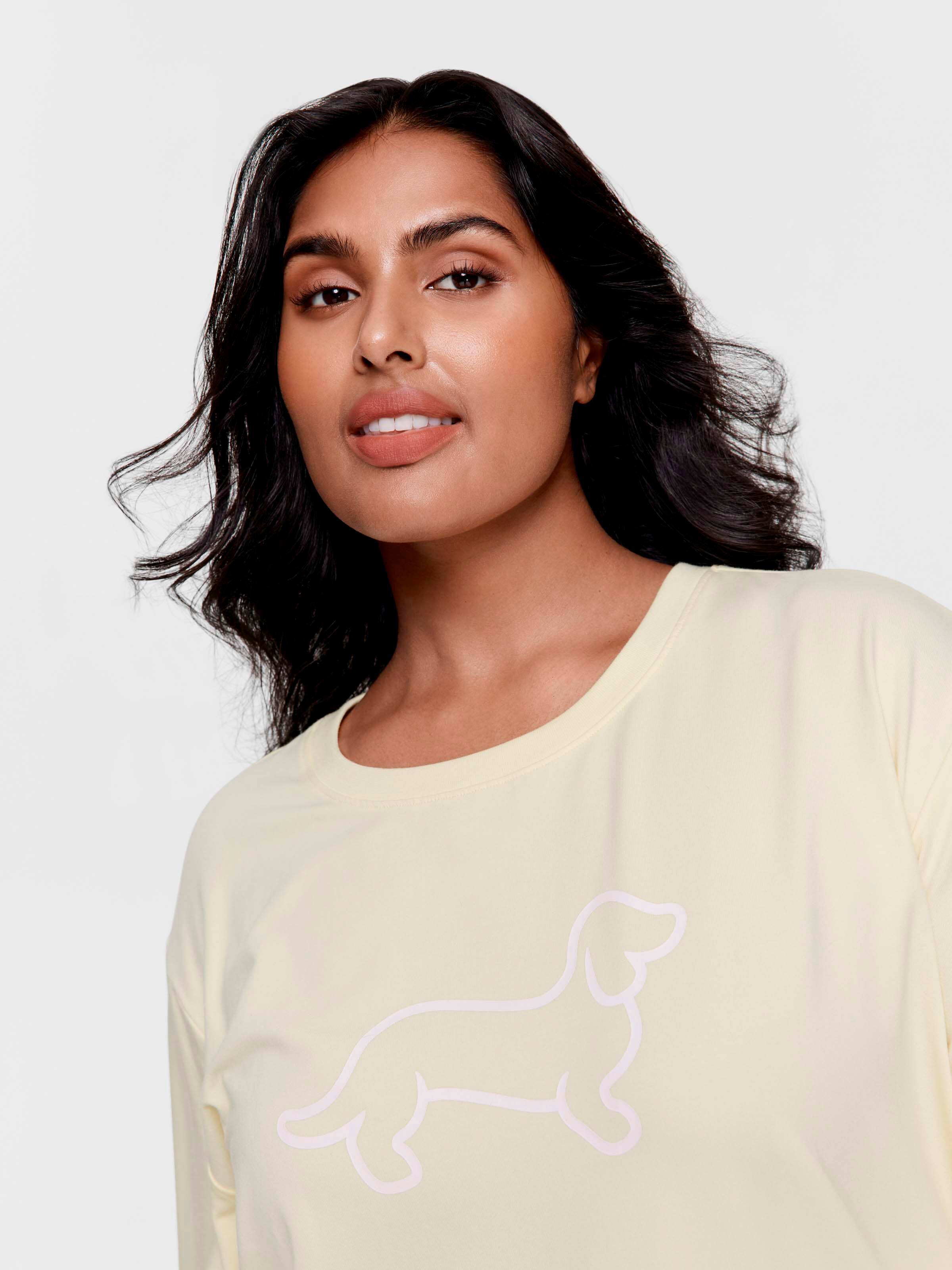 P.A. Plus Butter Yellow Long Sleeve Top