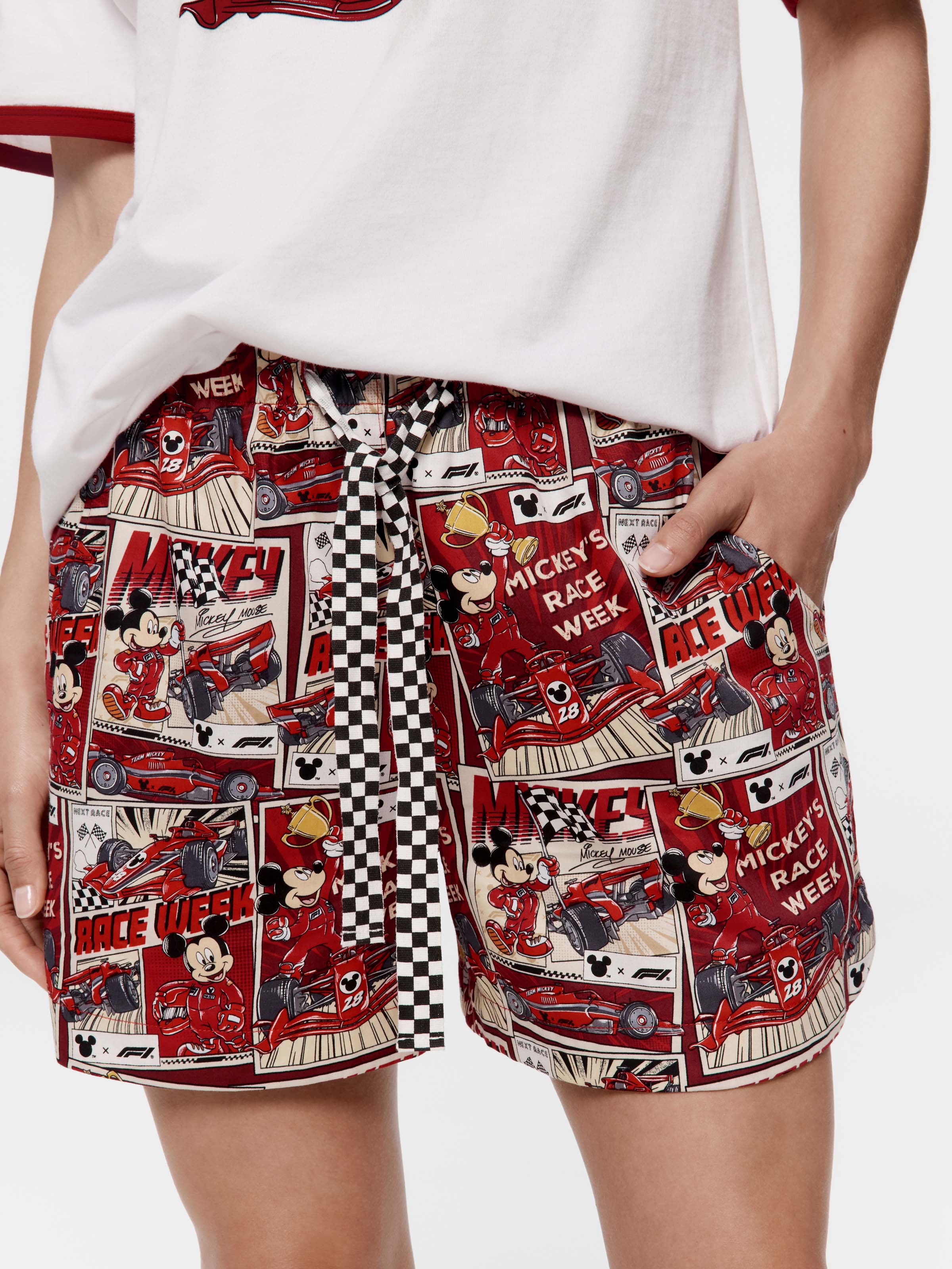 F1 X Disney Mickey Mouse Pj Short