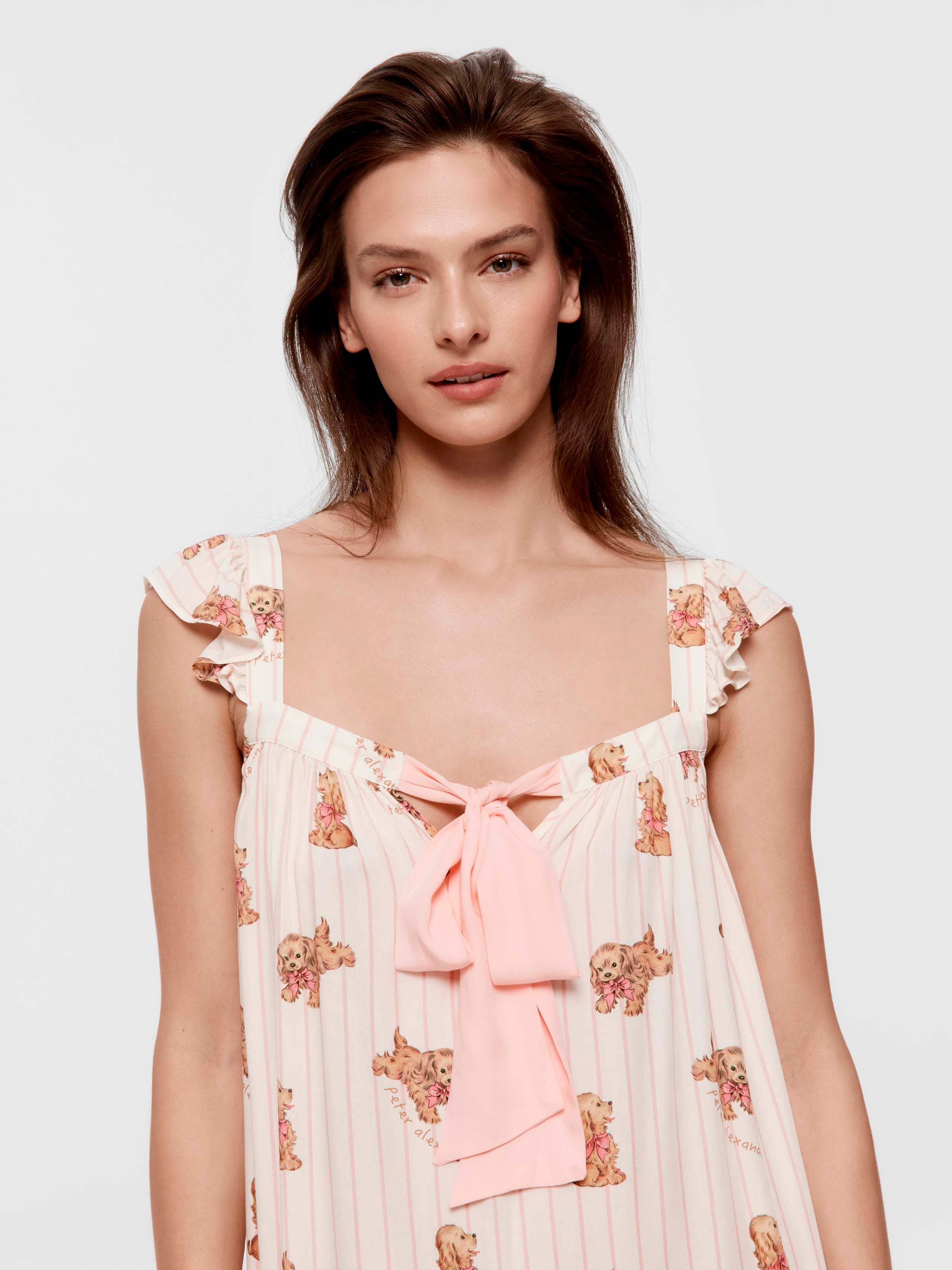 Stripe Dog Nightdress