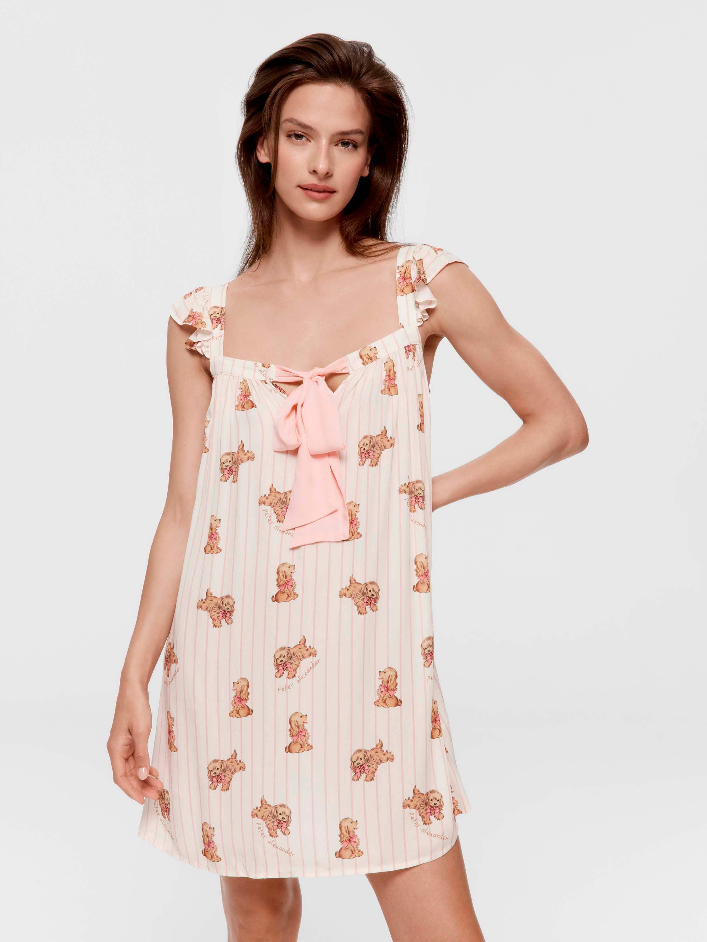 Stripe Dog Nightdress