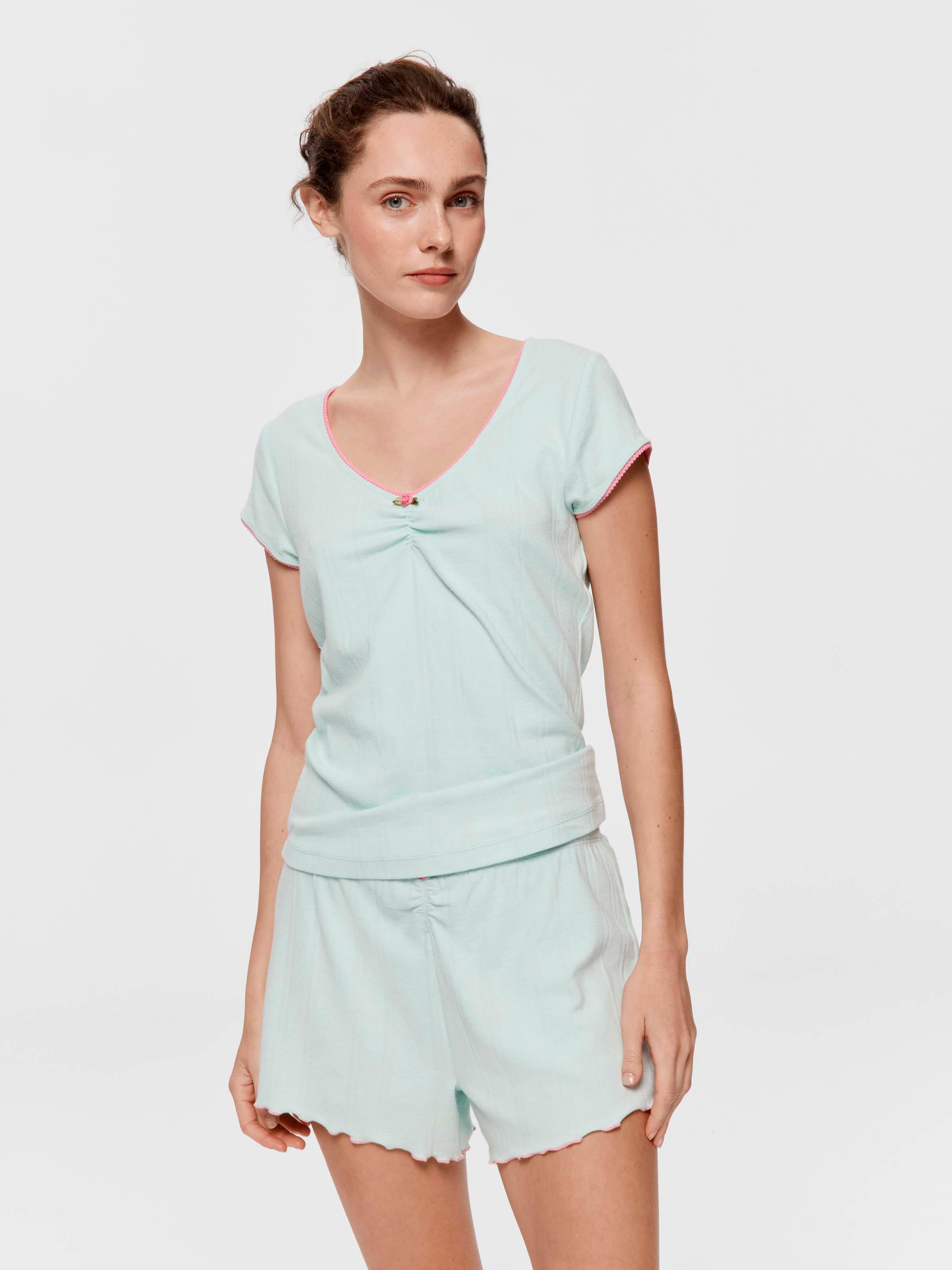 Mint Pointelle Pj Short