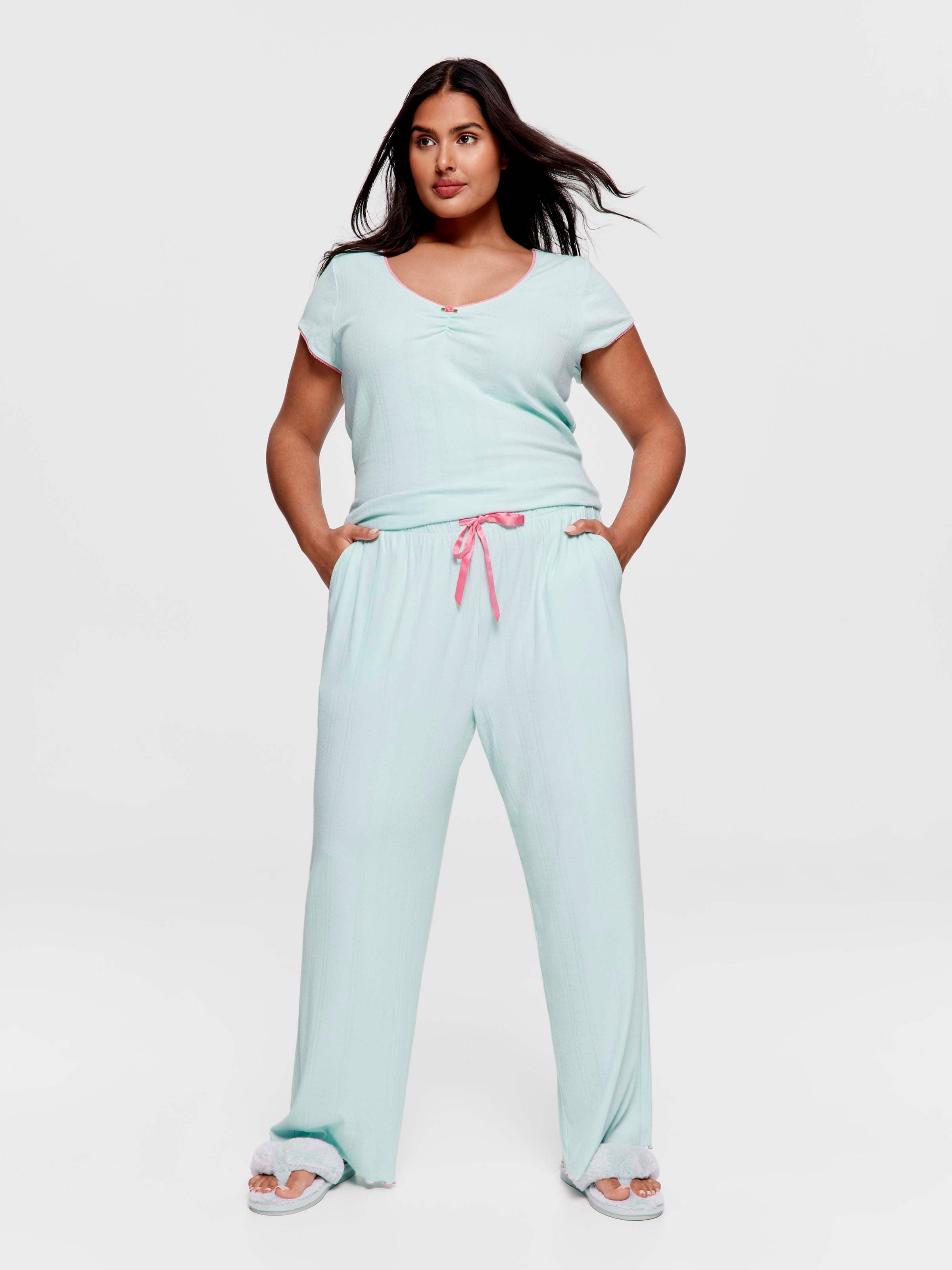 P.A. Plus Mint Pointelle Pj Bottom