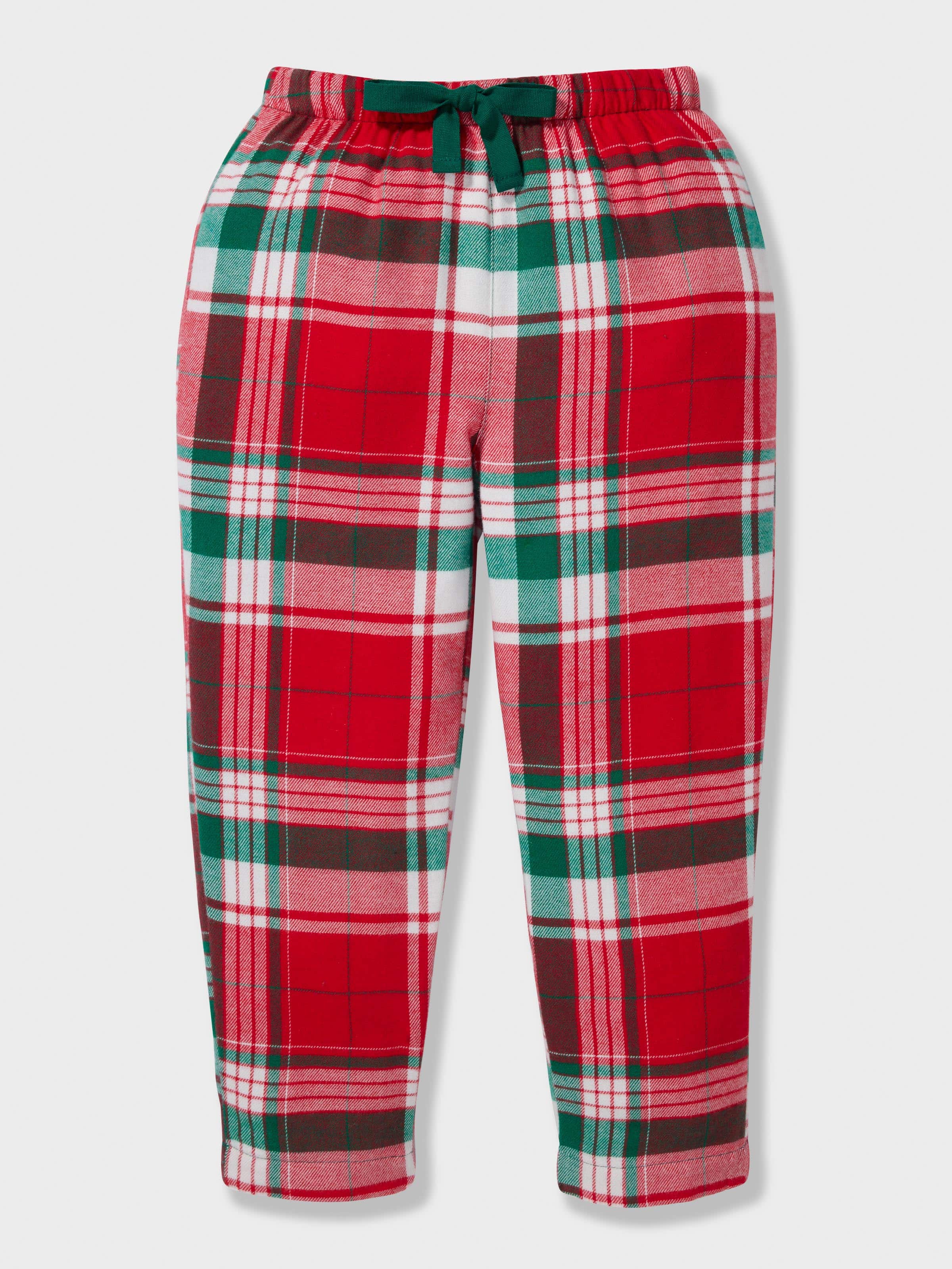 Kids Tartan Bamboo Flannelette Long Classic Pj Set