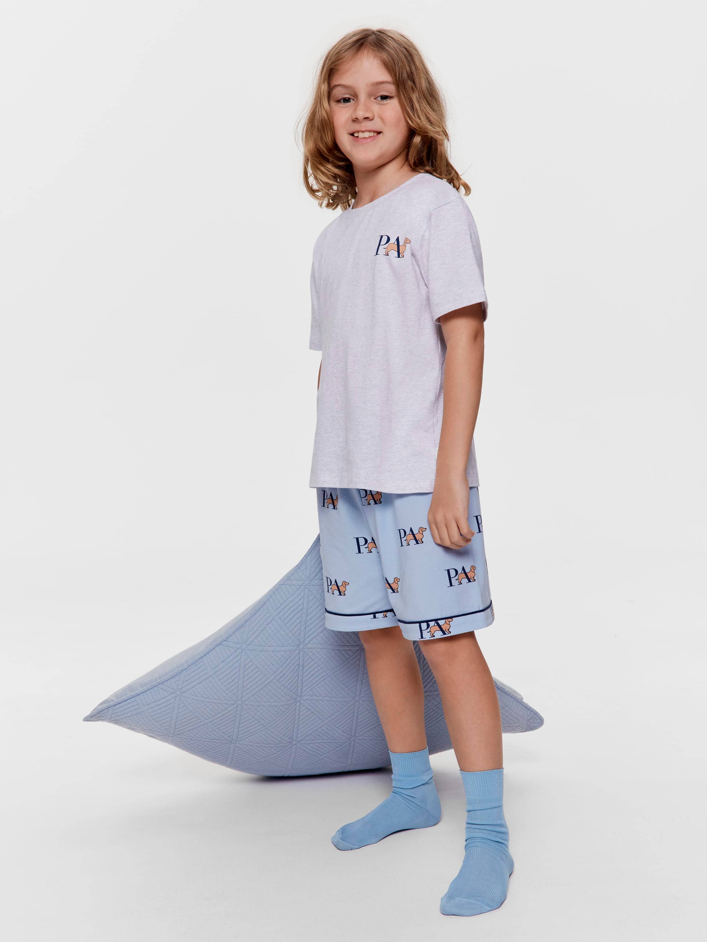 Boys Heritage P.A. Logo Short Pj Set