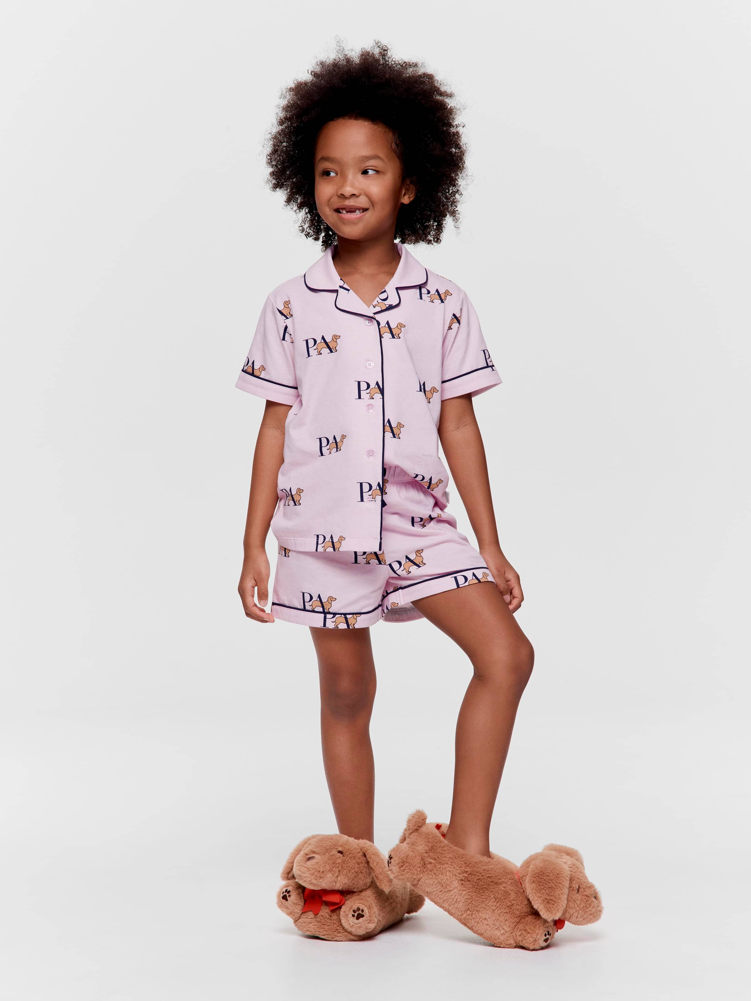 Jnr Girls P.A Heritage Logo Classic Short Pj Set